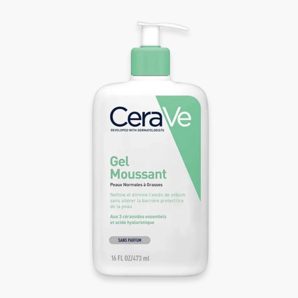 cerave gel moussant nettoyant peau normale a grasse 473ml