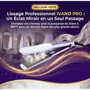 Lisseur Cheveux Professionnel Ivano Pro Titanium 990F 1 Design sans titre 78